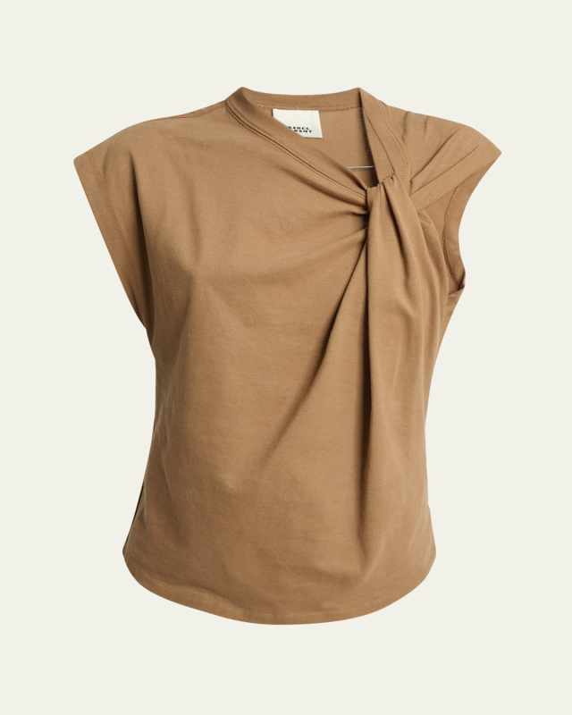Nayda Asymmetric Cotton T-Shirt